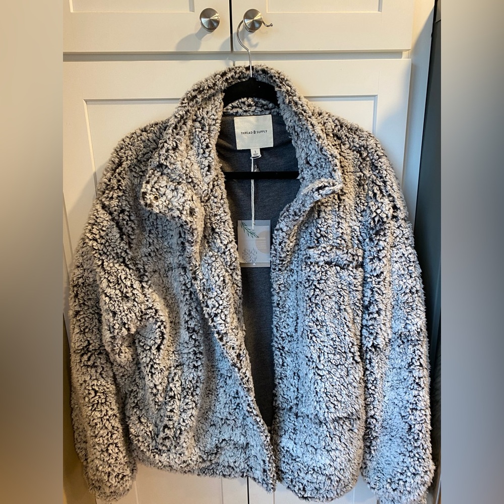 Thread & Supply Cropped Fleece Jacket